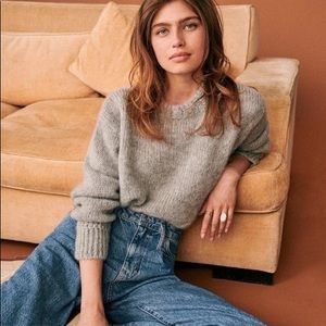 Sezane Chuck Jumper Size M Mottled Gray